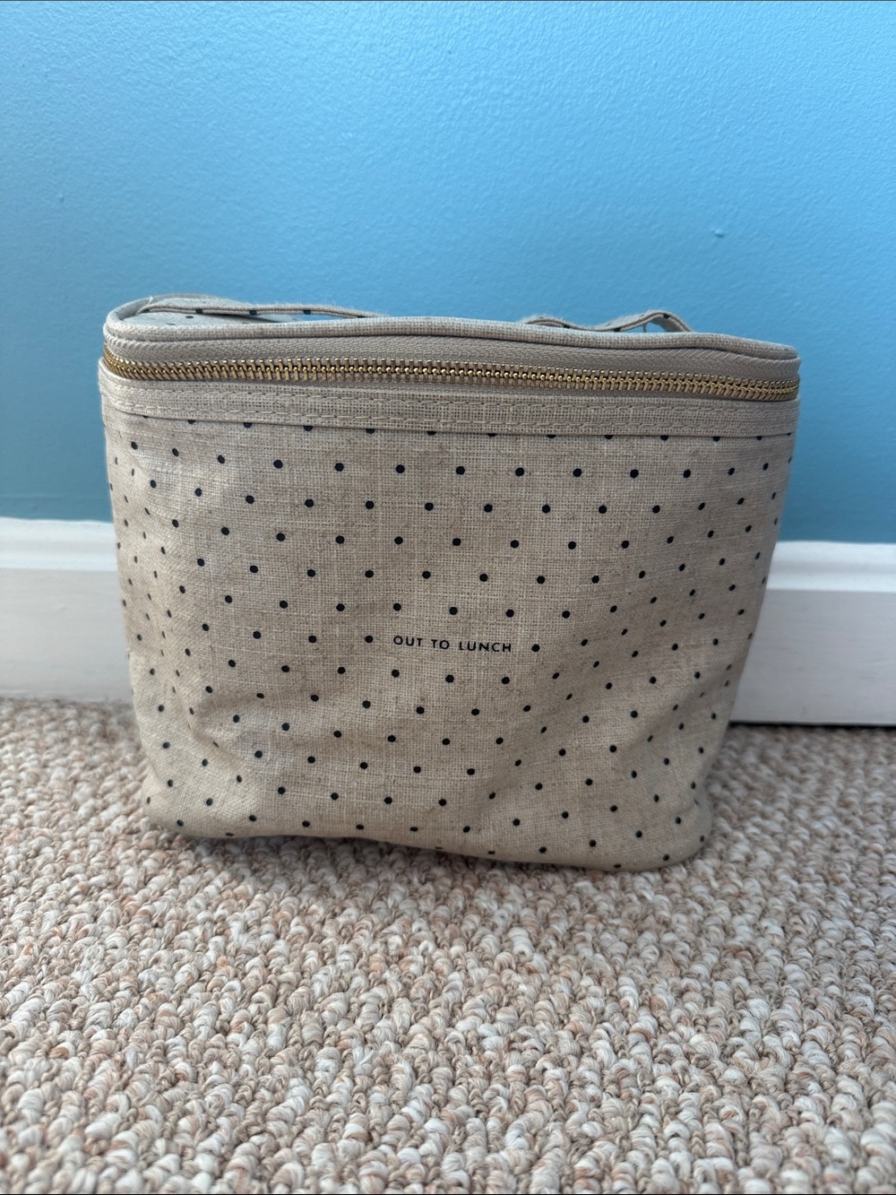 Kate Spade Beige Polka Dot lunch box